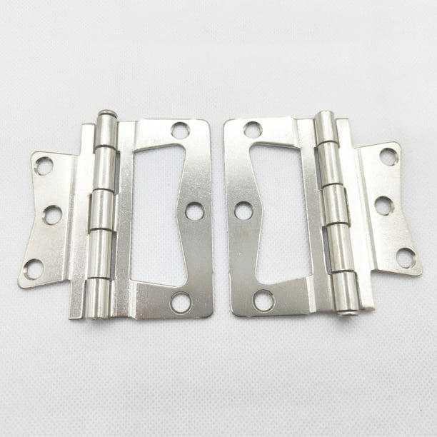 Mobile Home RV Parts Interior Door Hinges Package of 6 Non-mortise Brass Finish